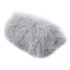 Světle šedá hebká fluffy deka 120×95 cm